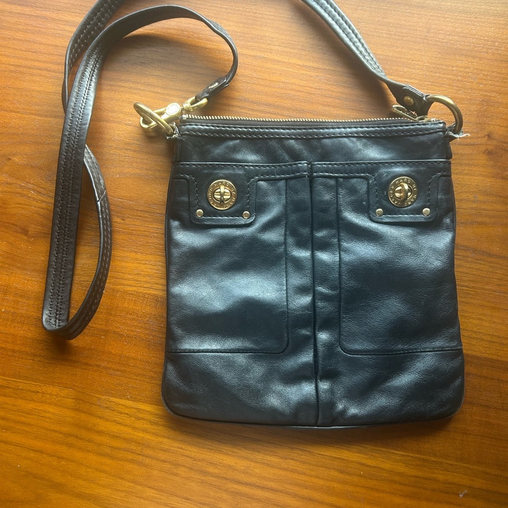 Marc Jacob’s Black Leather Crossbody Bag